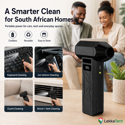 LekkaTech™ AeroClean Pro — Rechargeable Air Duster