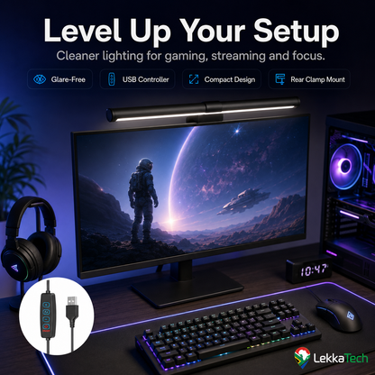 LekkaTech™ Lumina Bar | Glare-Free Monitor Light Bar