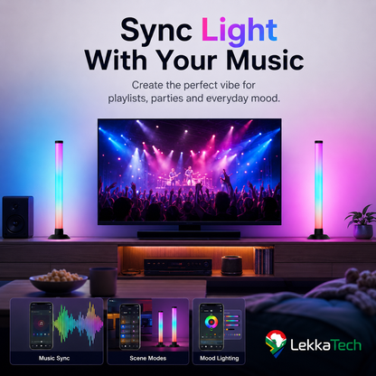 LekkaTech™ AuraGlow Bars — RGB Ambient Light Bars