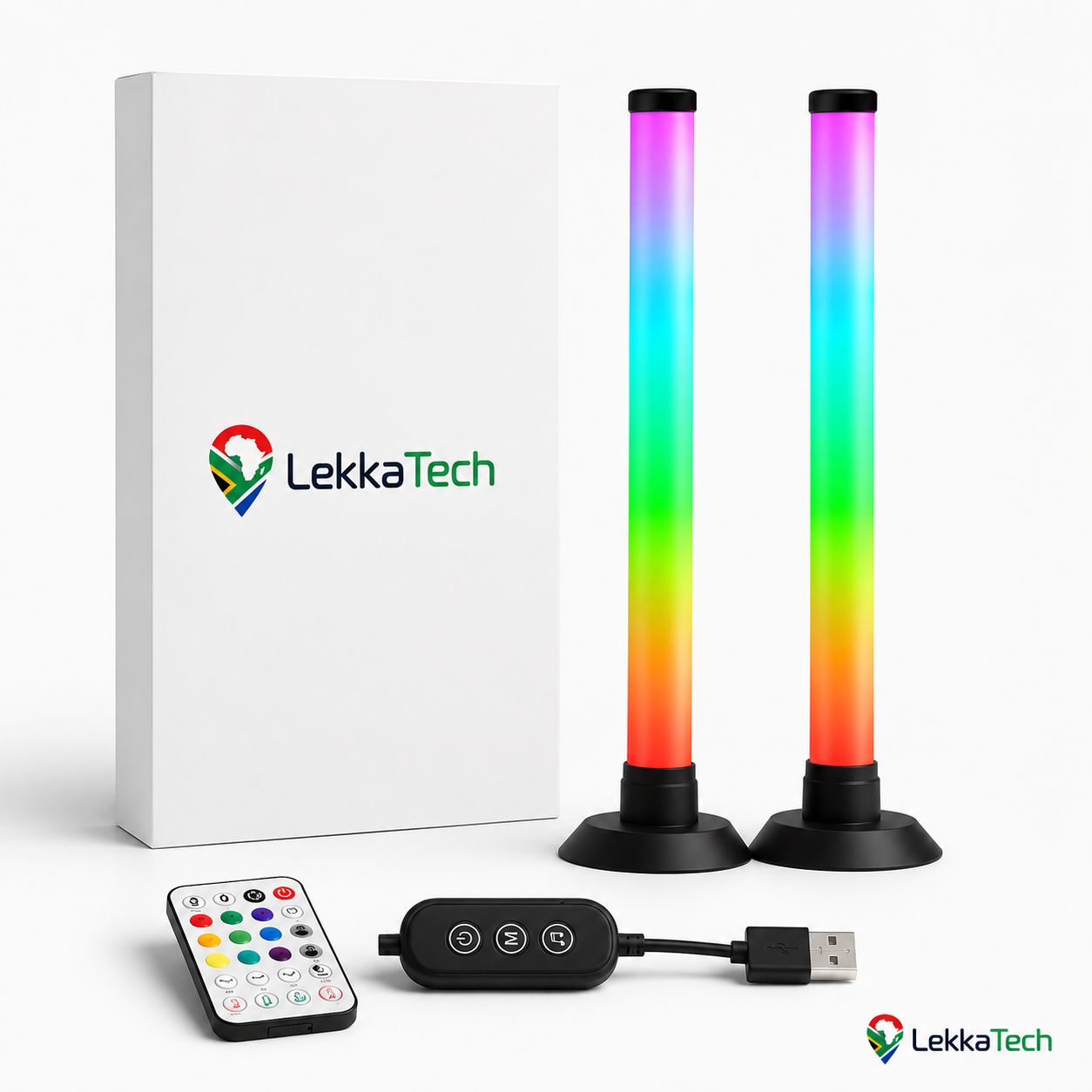 LekkaTech™ AuraGlow Bars — RGB Ambient Light Bars